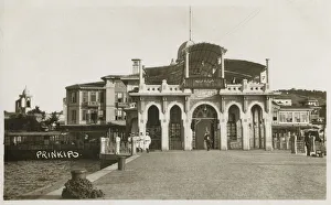 The Landing Stage and Casino (Maxim's Restaurant and Bar) at Buyukada (Prinkipo). Date: 1923 The Landing Stage and Casino (Maxim's Restaurant and Bar) at Buyukada (Prinkipo). Date: 1923