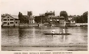 Kingston Prints: Landing Stage - Nuthalls Restaurant - Kingston-on-Thames