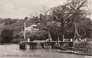 Rivers Gallery: Landing stage at Rio Nunez (Nunez River) in Bok鬠Guinea