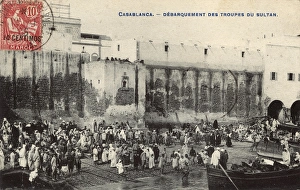 Images Dated 6th June 2017: Landing of the Sultans troops, Casablanca, Morocco