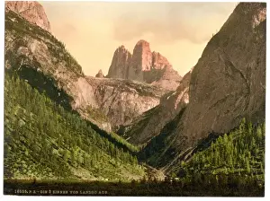 Landro, the Three Spires (i. e. Drei Zinnen), Tyrol, Austro-