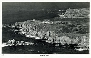 Coastline Collection: Land's End, Cornwall - aerial view