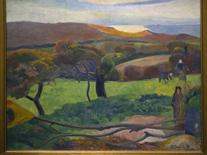 Images Dated 11th July 2015: Landscape from Bretagne, 1889, by Paul Gauguin