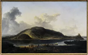 Landscape with castle Devin at the outfall of the Morava int