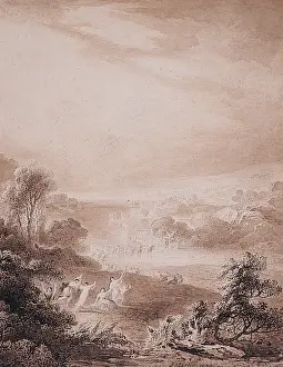 Landscape with Dancing Figures