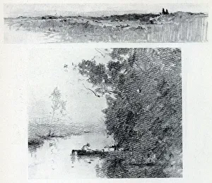 Manned Prints: Landscape Drawings