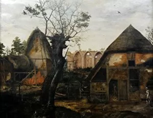 Images Dated 28th December 2012: Landscape with farmhouse, 1564, by Cornelis van Dalem (1530