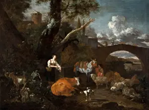 1670 Prints: Landscape with Figures and Animals