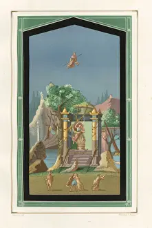Belles Prints: Landscape painting from the Exedra in