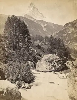 Landscape around Zermatt, Switzerland - and Matterhorn