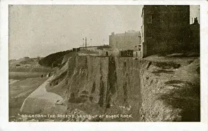 Landslip Prints: Landslip at Black Rock, Brighton, Sussex