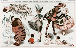 Flirtatious Gallery: Language of flowers 1918