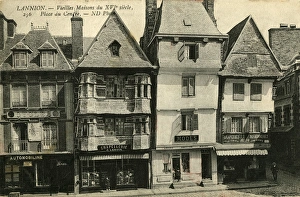 Images Dated 11th February 2016: Lannion - Old Houses of XVI century (16th century) Shops