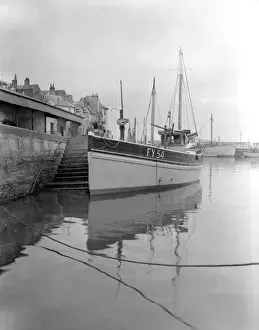 Large boat in Brixham Harbour, Devon
