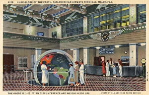 Airports Gallery: Large globe, PanAm terminal, Miami, Florida, USA