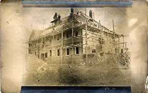 Under Prints: Large House Under Construction, Chichester, Sussex