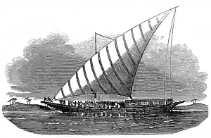 Large Lanteen-Rigged Dhow on the Nile, 1853