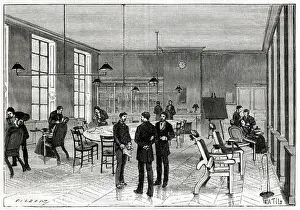 Treatment Prints: Large operating room, Dental School, Paris, France 1885