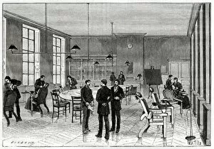 Images Dated 4th January 2019: Large operating room, Dental School, Paris, France 1885