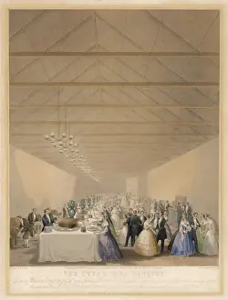 Merthyr Prints: Large Welsh Banquet / 1846