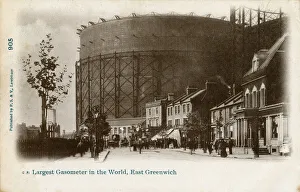 Huge Collection: Largest Gasometer in the World - East Greenwich, London