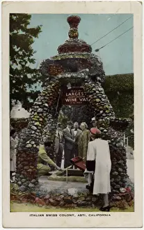 Asti Prints: Largest underground wine vat in the World - Asti, California