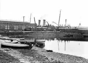 Larne Collection: Larne Harbour and Station and Stranraer Boat