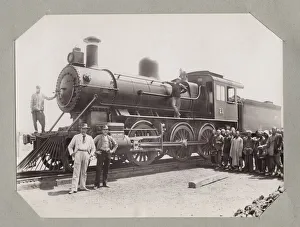 Late 19th century photograph: Locomotive, steam train, Peking, Beijing, Hankow Late 19th century photograph: Locomotive, steam train, Peking, Beijing, Hankow