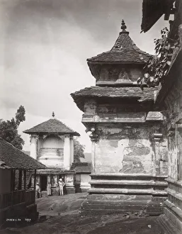 Late 19th century photograph: Temple, Ceylon, Sri Lanka, Skeen studio