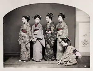 Robe Prints: Late 19th century - young Japanese women