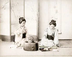 Late 19th century - young Japanese women