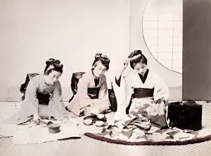 Late 19th century - young Japanese women