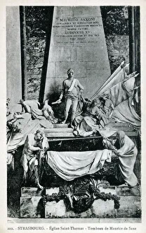 Eglise Prints: Late-Baroque mausoleum of Marshal Maurice de Saxe