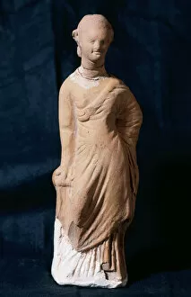 Late Hellenistic period. Female statuette. From Rome. Terrac