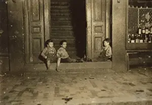 Jest Prints: Late at night. Street boys. Jest hanging around. Location