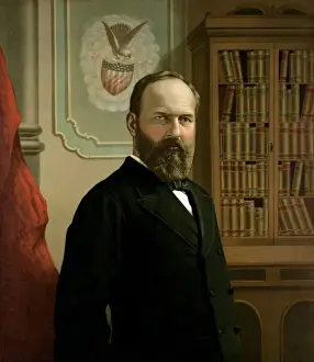 The late president James A. Garfield