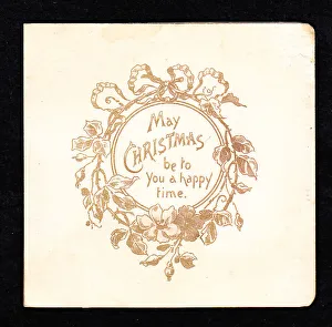 Images Dated 15th May 2018: Late Victorian 1890s Card Cards Greetings Christmas