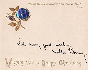 Images Dated 14th June 2018: Late Victorian 1890s Card Cards Greetings Xmas