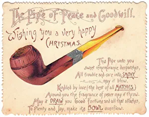 Late Victorian 1890s Greetings Card Christmas