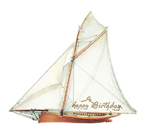 Late Victorian 1890s Greetings Card Greeting