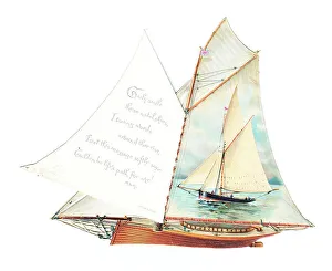 Late Victorian 1890s Greetings Card Greeting