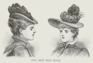 Felt Prints: Late Victorian Fashion