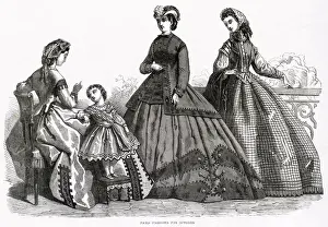 Lastest Prints: The latest fashion of Autumn, with darker silks of colour in their dresses