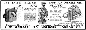 The latest military lamp from Gamages, World War One