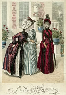 Images Dated 6th August 2017: Latest Paris Fashions 1888