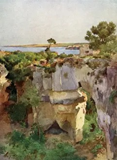 Sicilian Prints: Latomia Dei Cappuccini from Villa Politi, Syracuse, Sicily