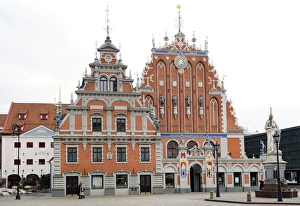 Images Dated 18th March 2012: Latvia. Riga. House of the Blackheads (Melngalvju nams). Ere