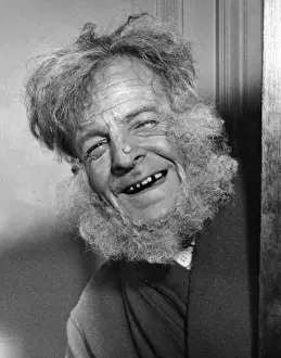Teeth Prints: Laughing old man