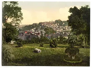 Launceston Prints: Launceston from S. W. Cornwall, England