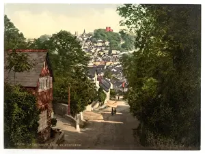 Stephens Prints: Launceston from St. Stephens, Cornwall, England